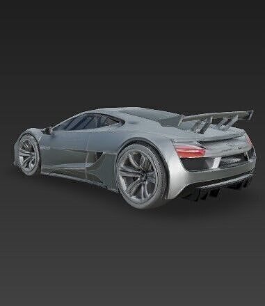 3D Printable Modern Supercar Model 3D print model 7
