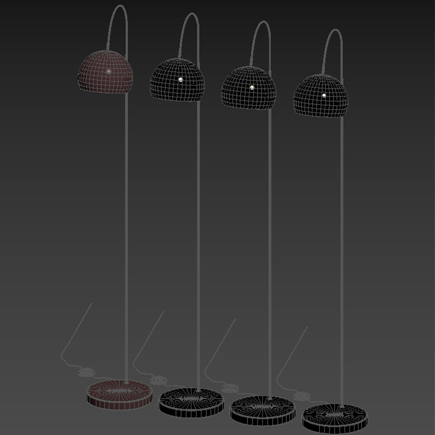 La Redoute Curve Arch Floor Lamp 3D model_3