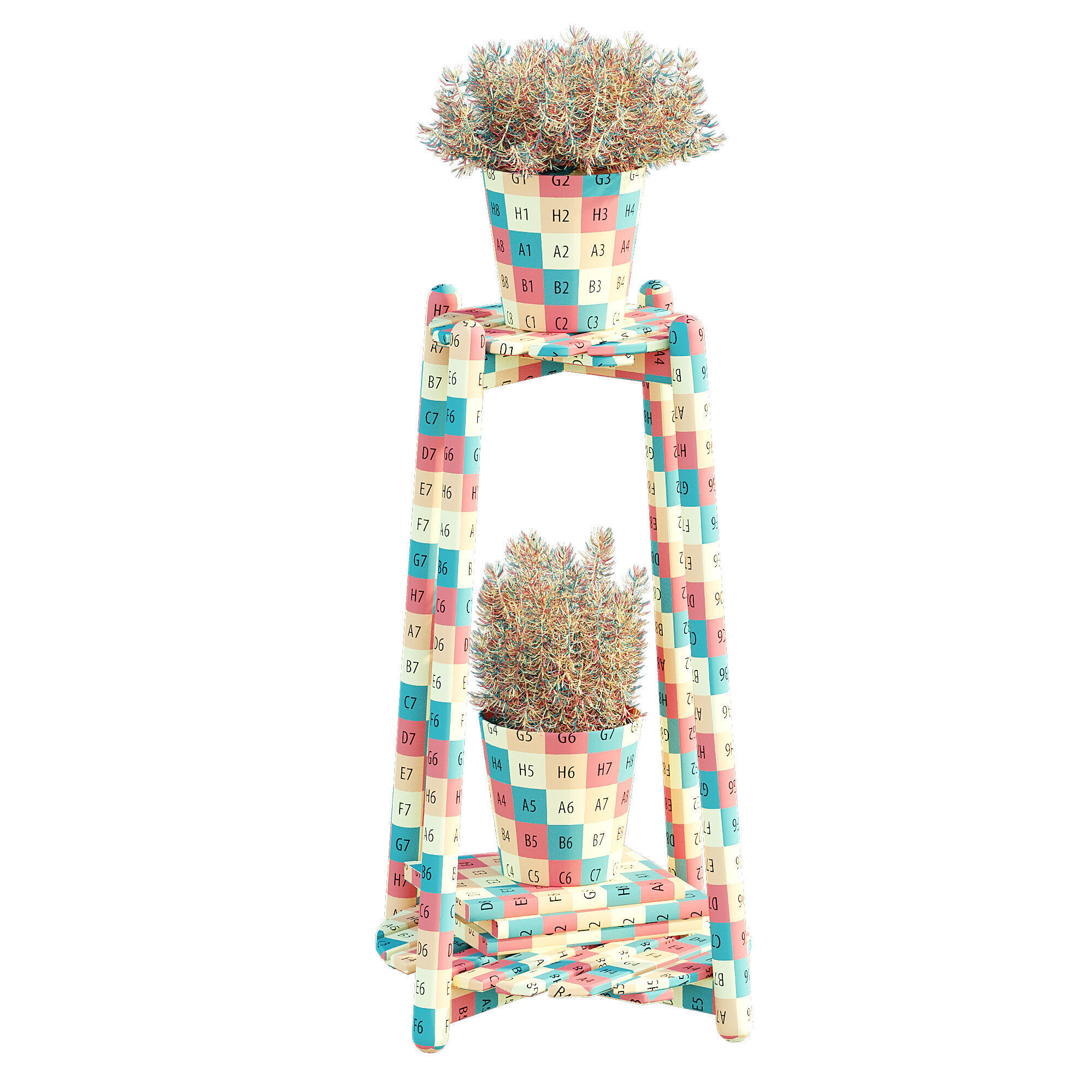 Daksjus plant stand 3D model_7