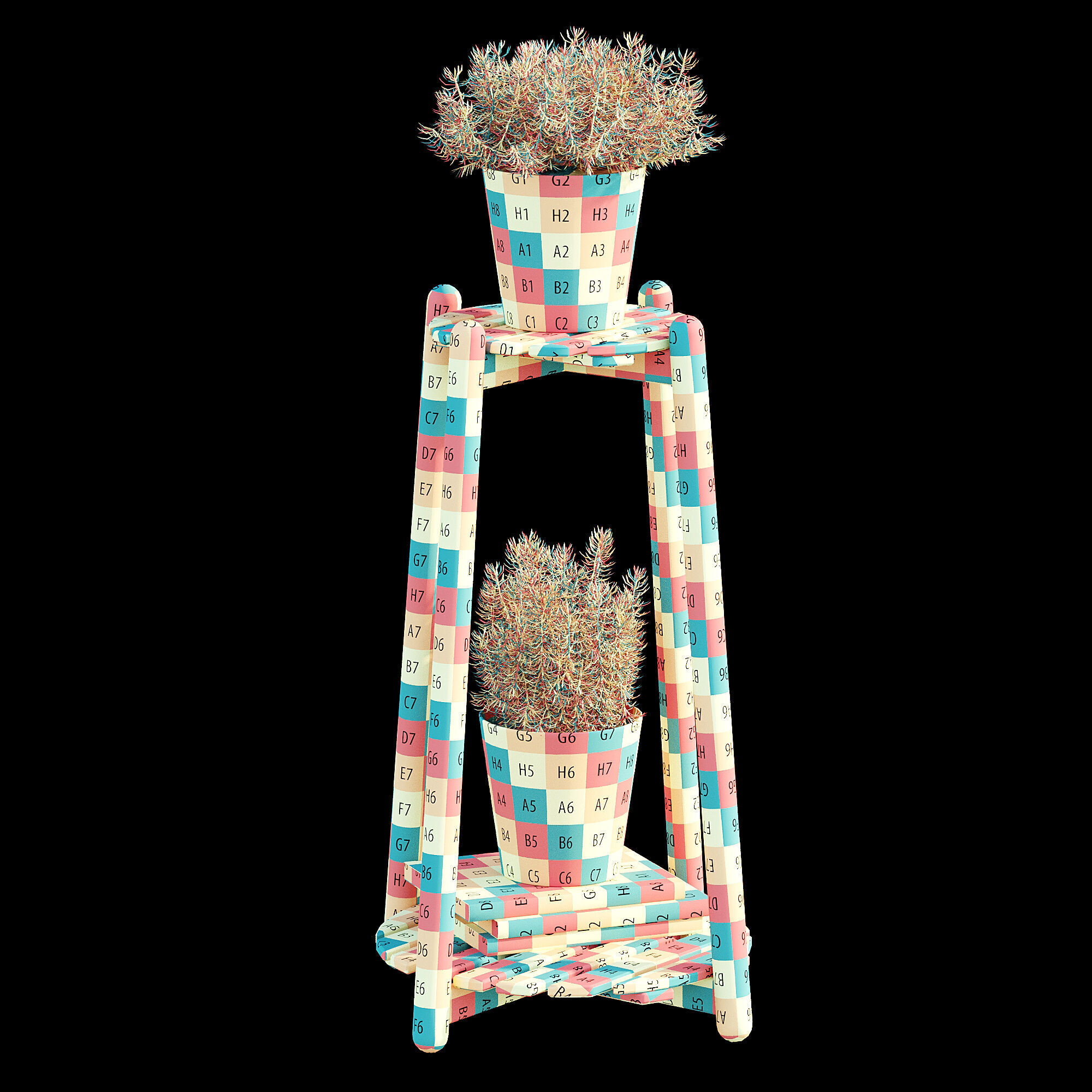 Daksjus plant stand 3D model_15