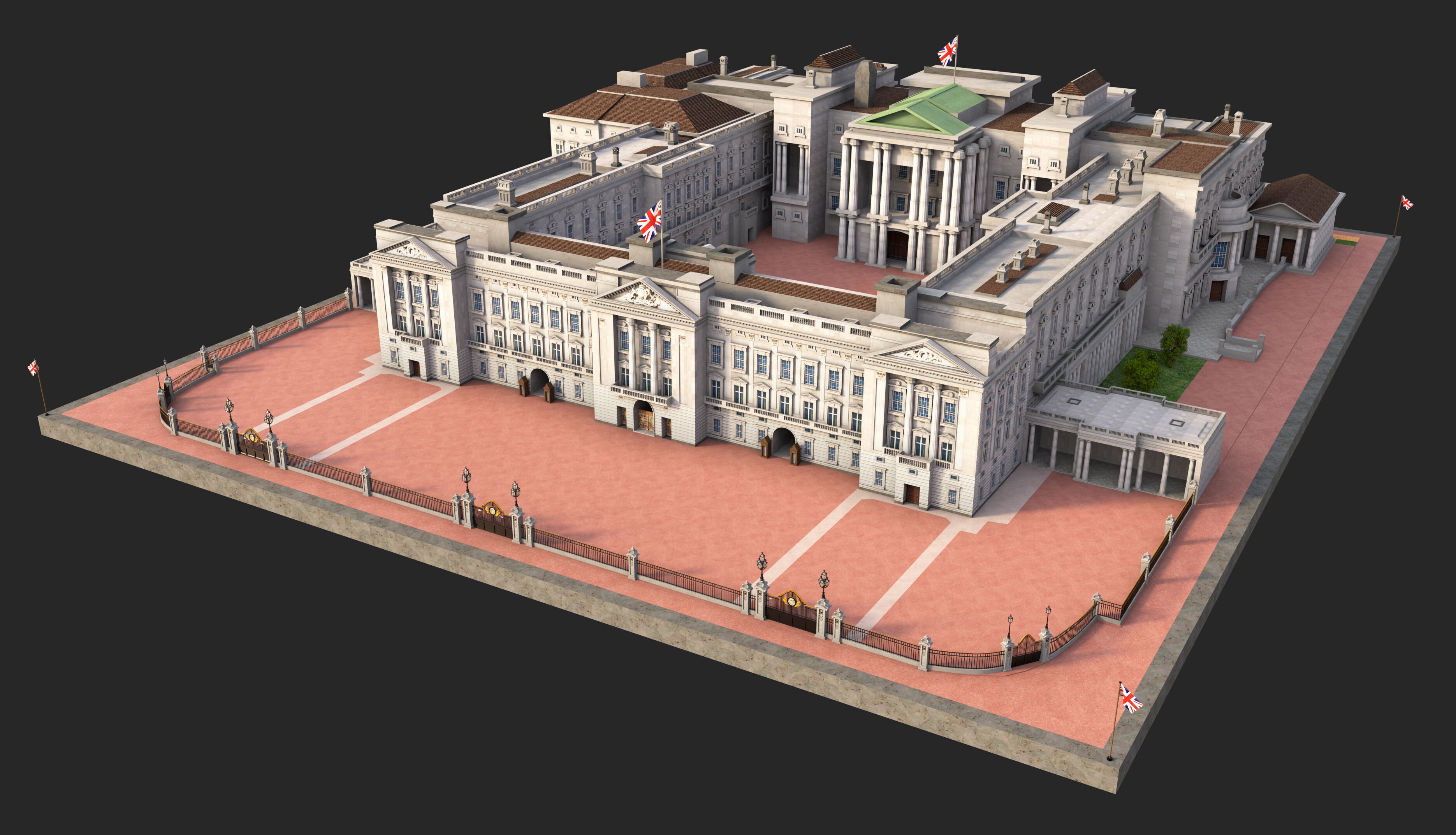 Buckingham Palace 3D model_3