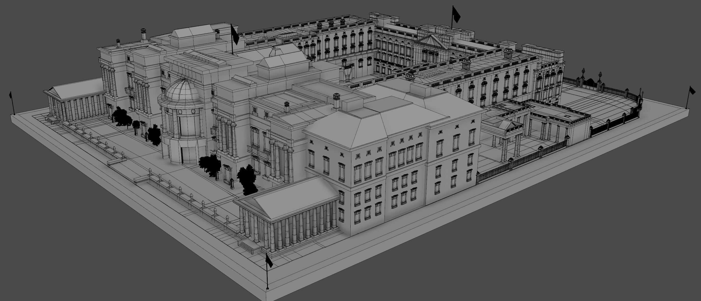 Buckingham Palace 3D model_7