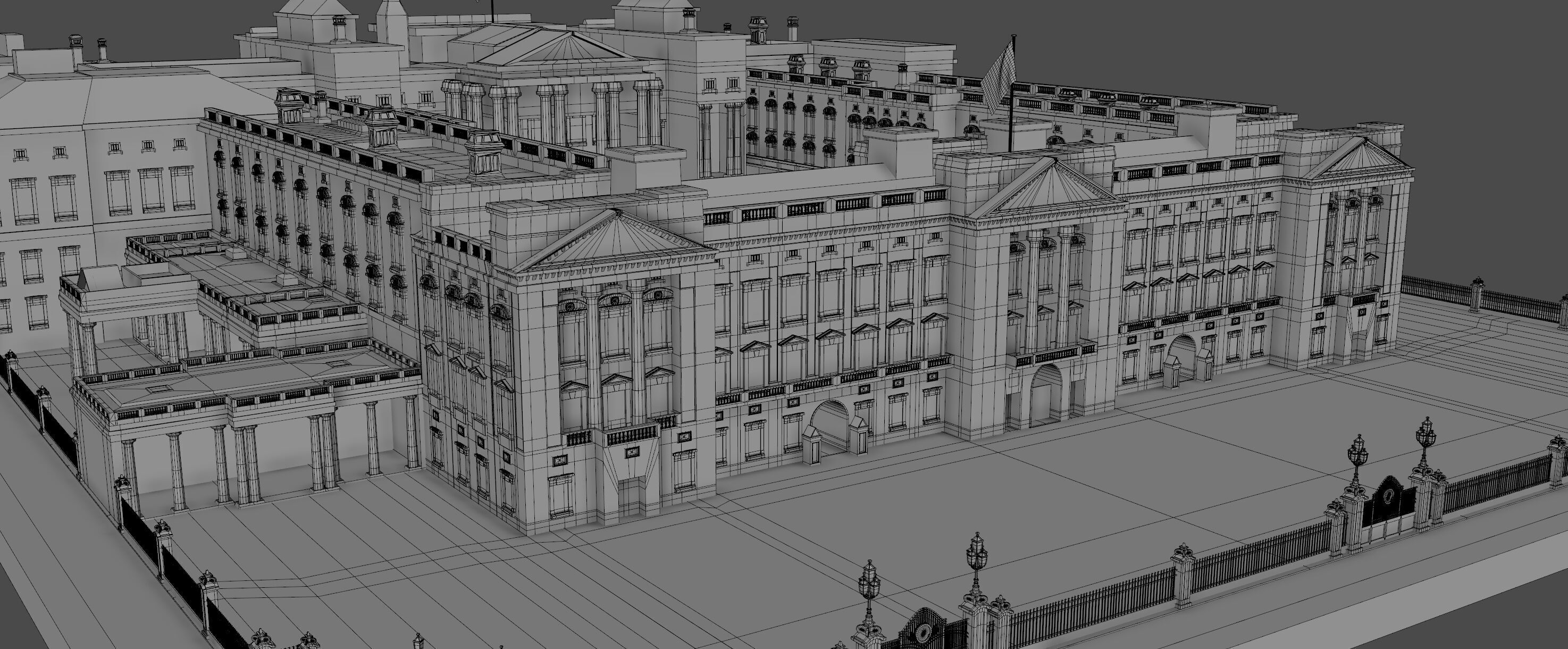 Buckingham Palace 3D model_12