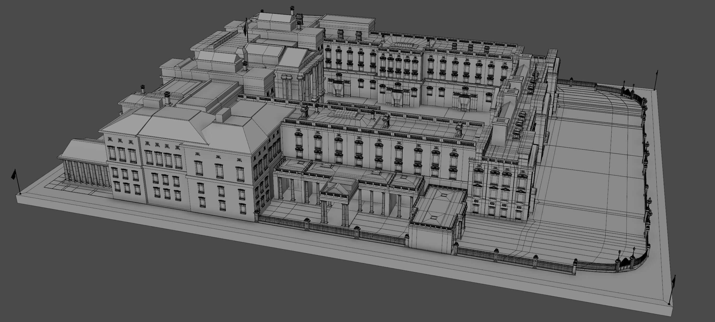Buckingham Palace 3D model_8