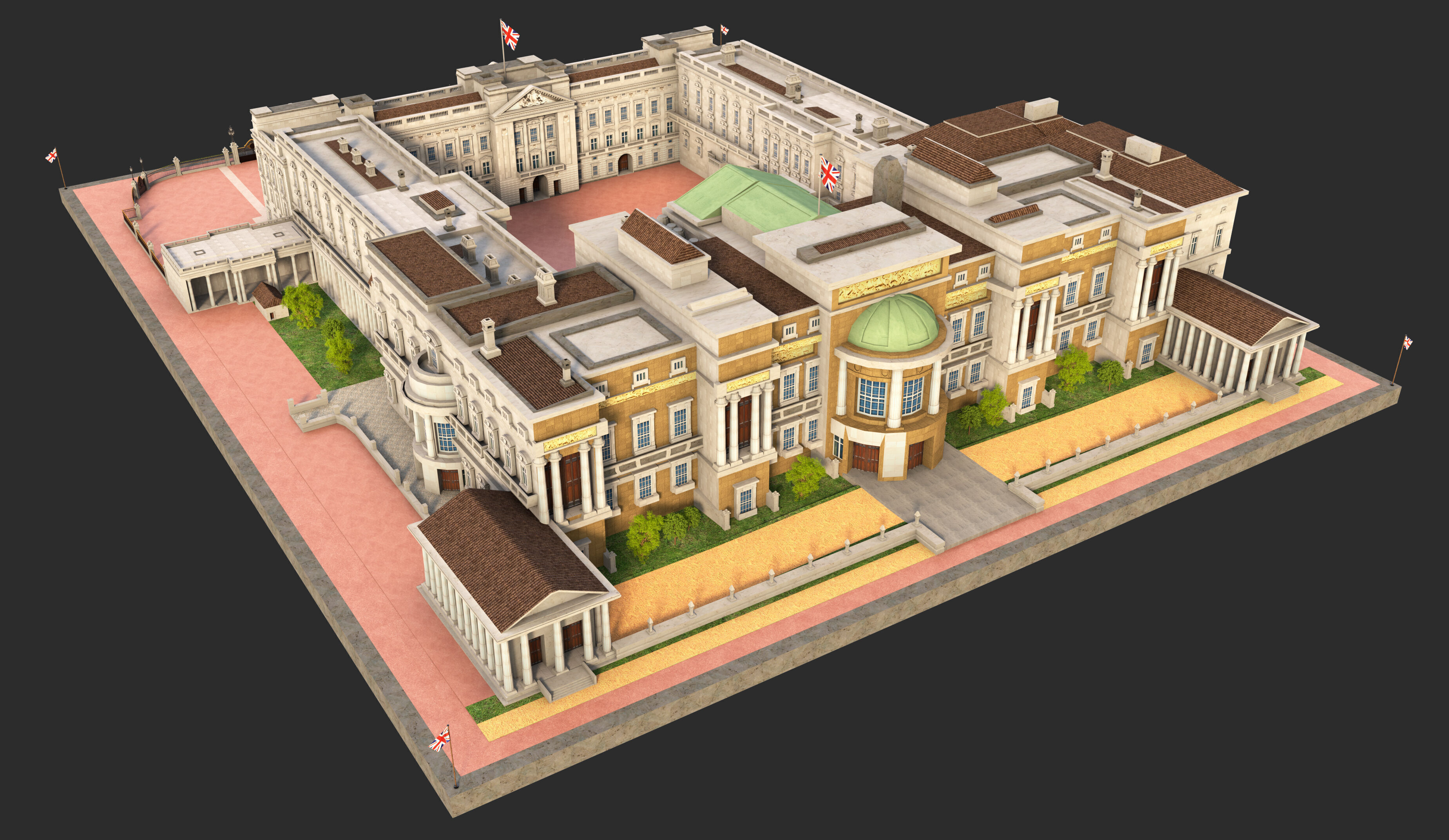 Buckingham Palace 3D model_5