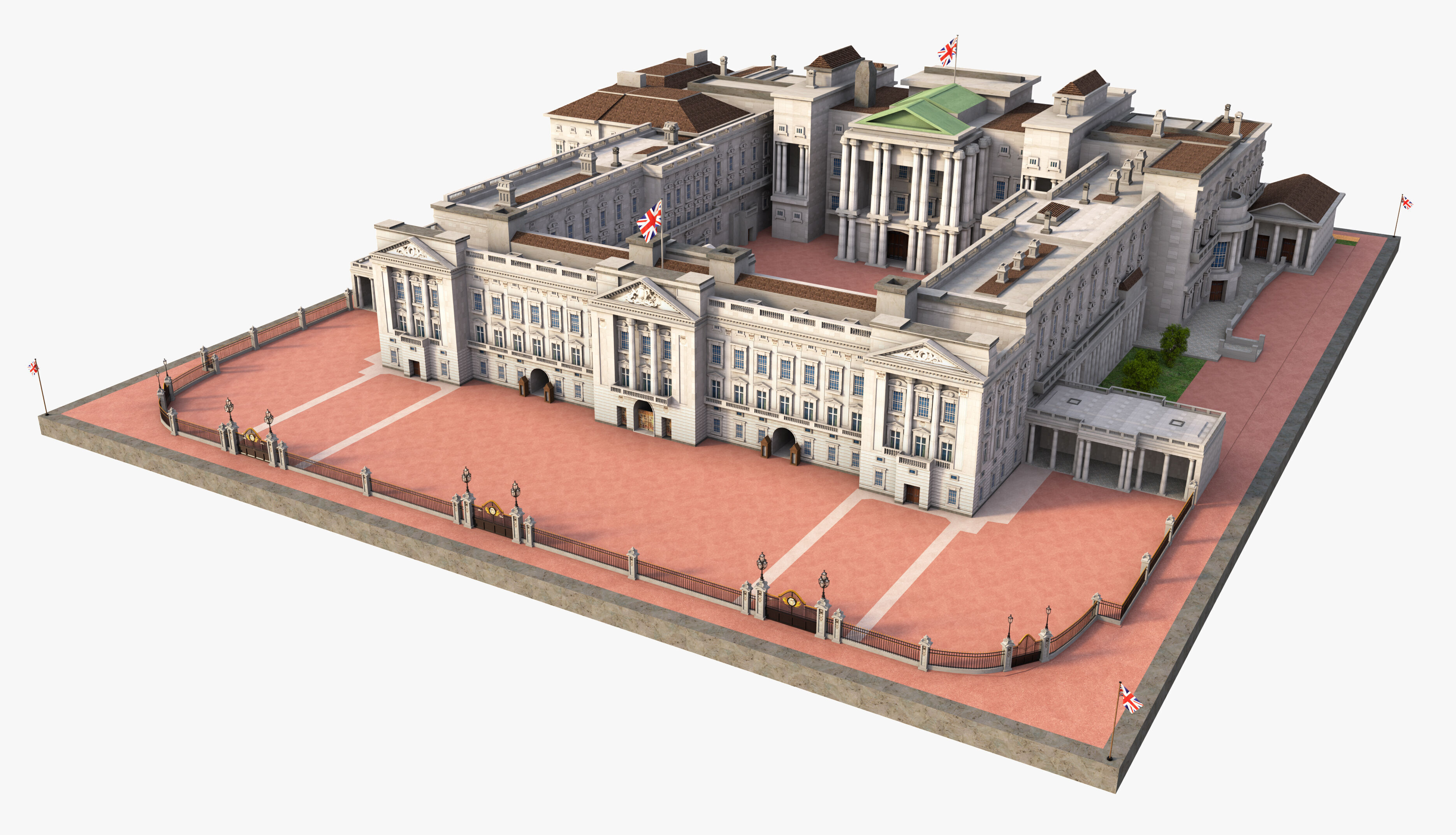 Buckingham Palace 3D model_2