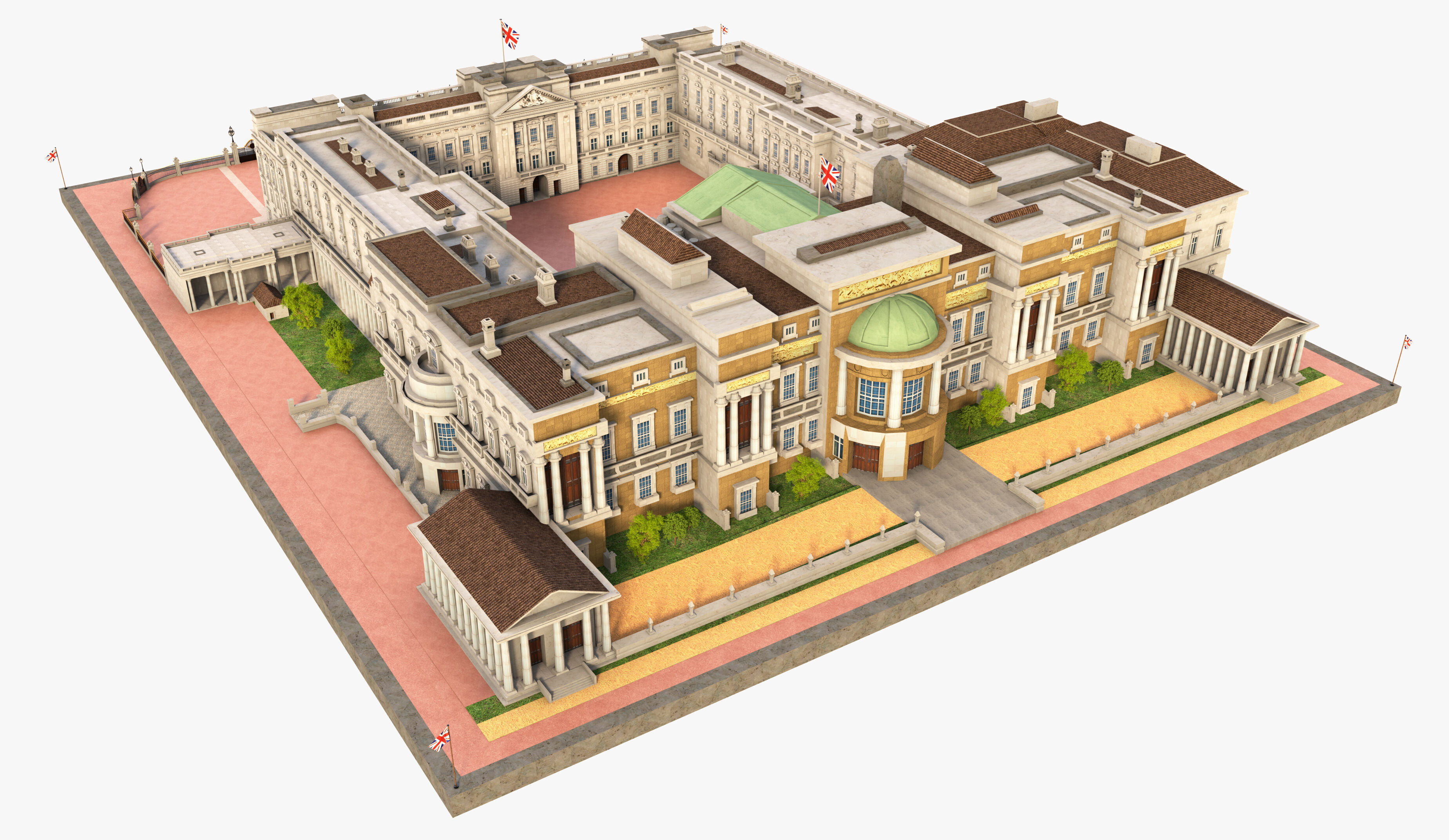 Buckingham Palace 3D model_4