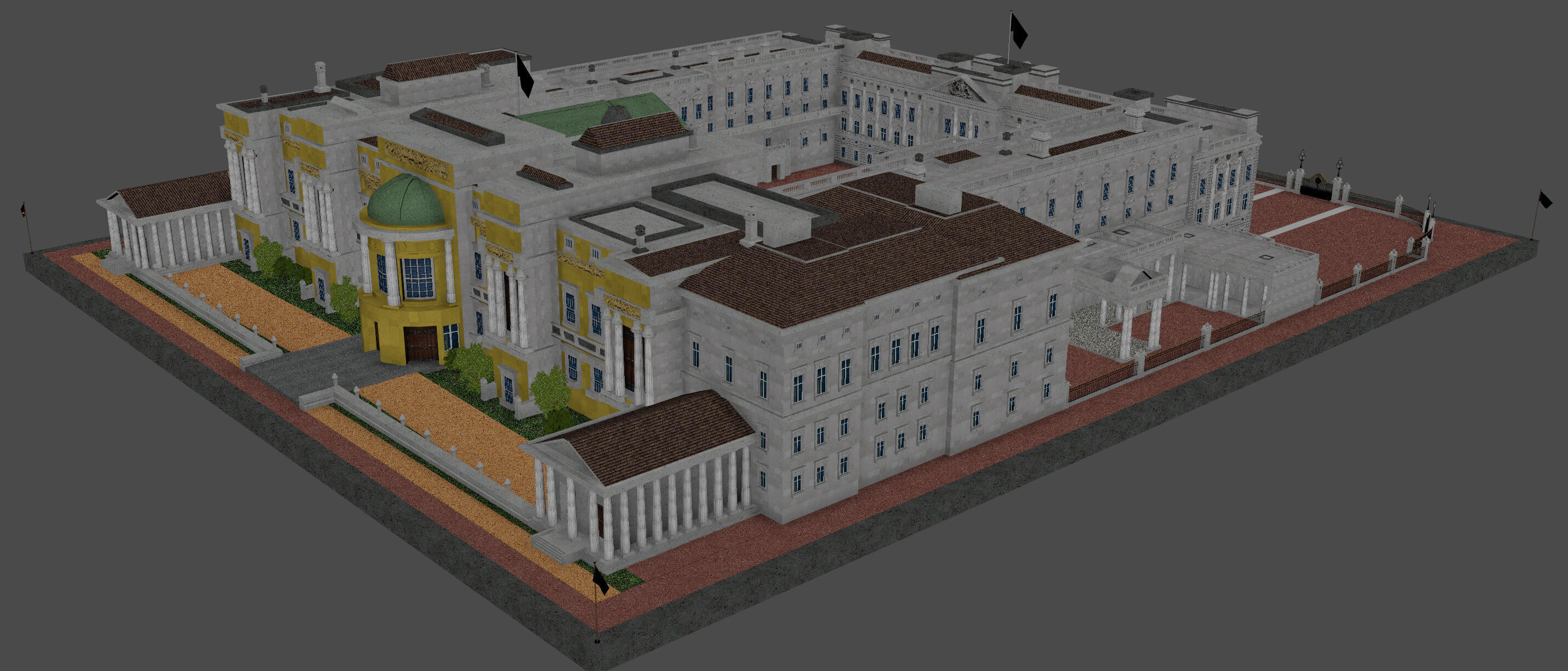 Buckingham Palace 3D model_6