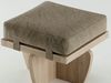 George Nakashima Greenrock Ottoman 3D model_1