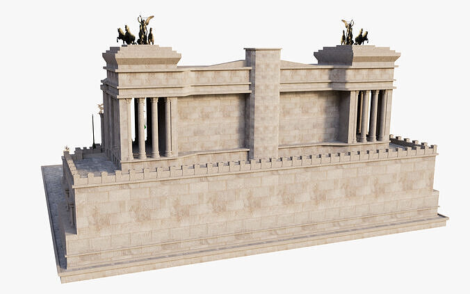 Victor Emmanuel II Monument Altare della Patria 3D model 7