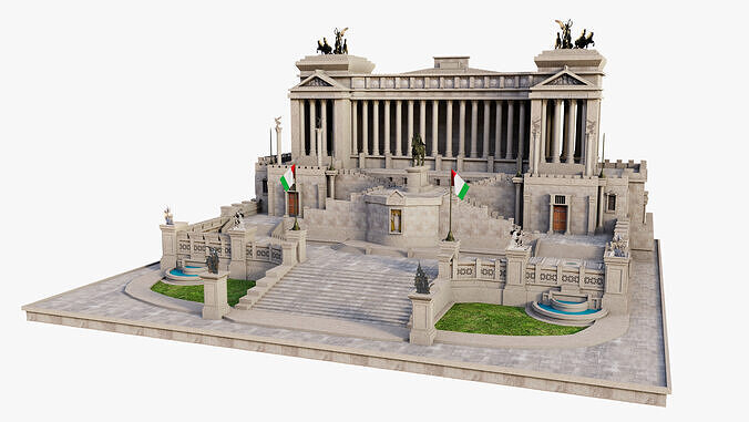 Victor Emmanuel II Monument Altare della Patria 3D model