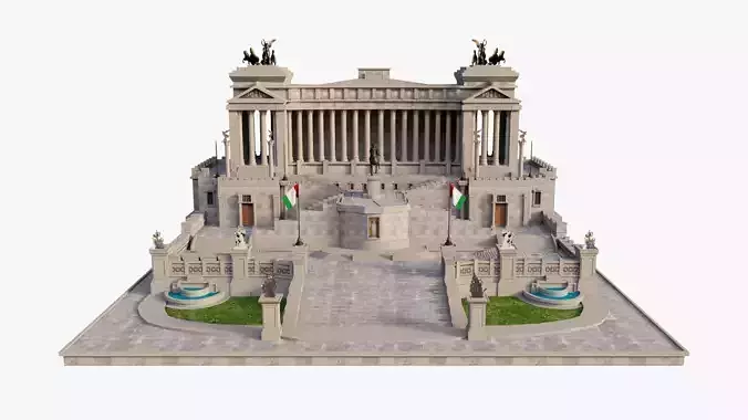 Victor Emmanuel II Monument Altare della Patria 3D model