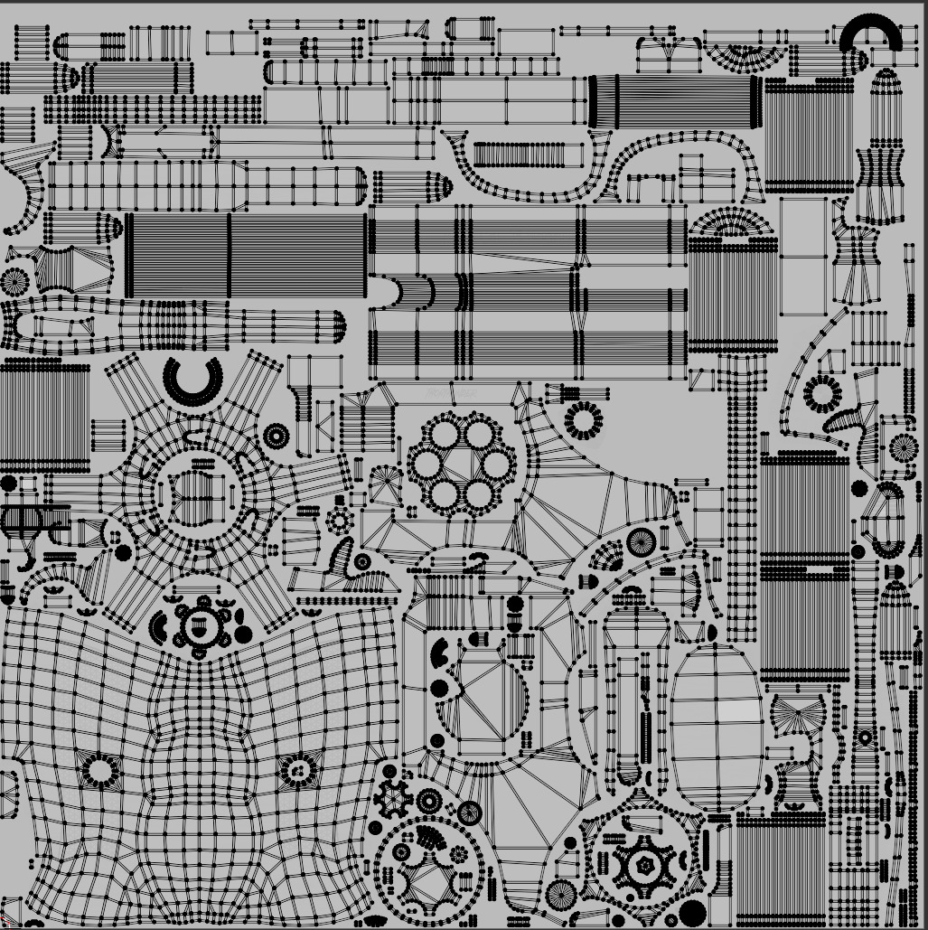 Pistol Gun Weapon Low-poly 3D model_10