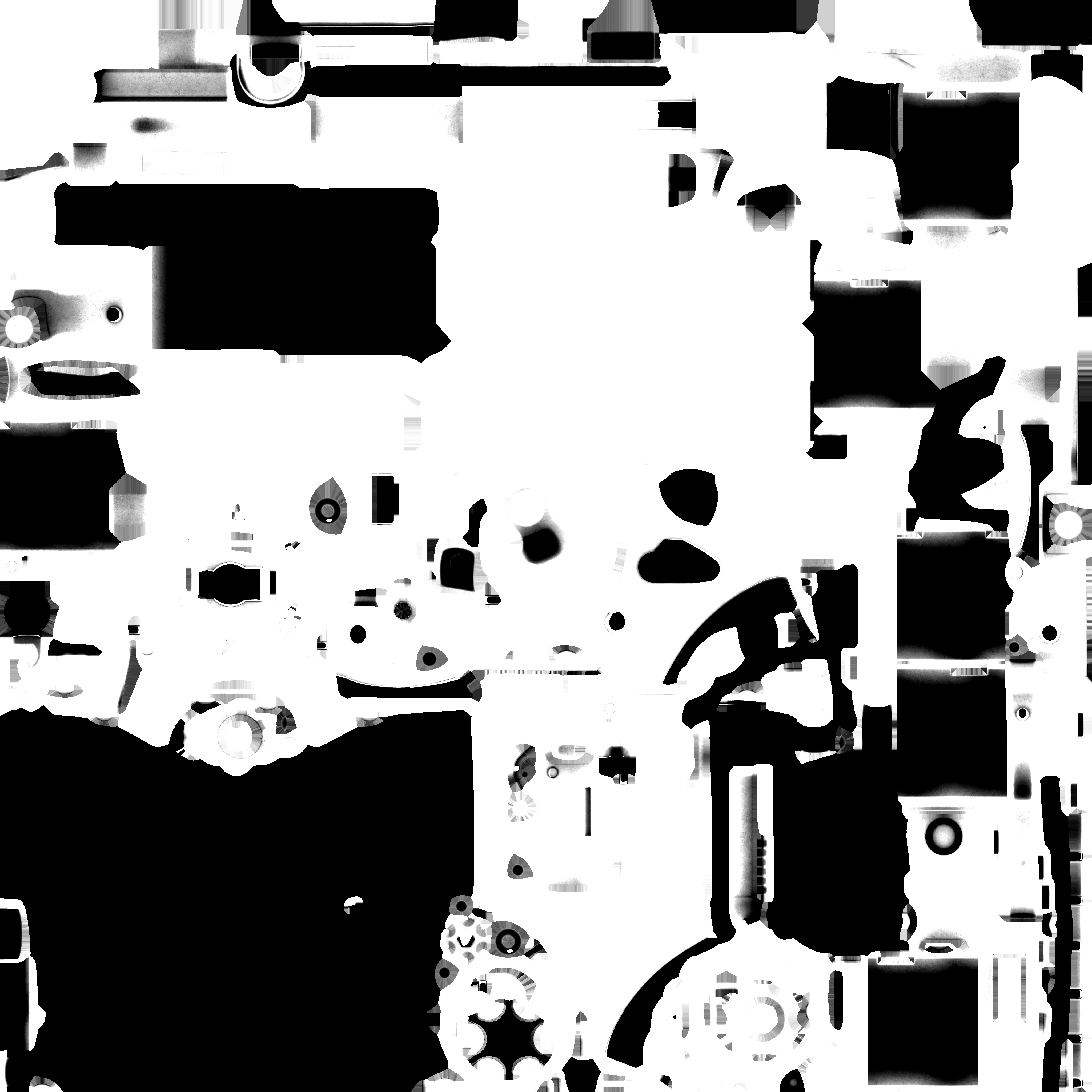 Pistol Gun Weapon Low-poly 3D model_14