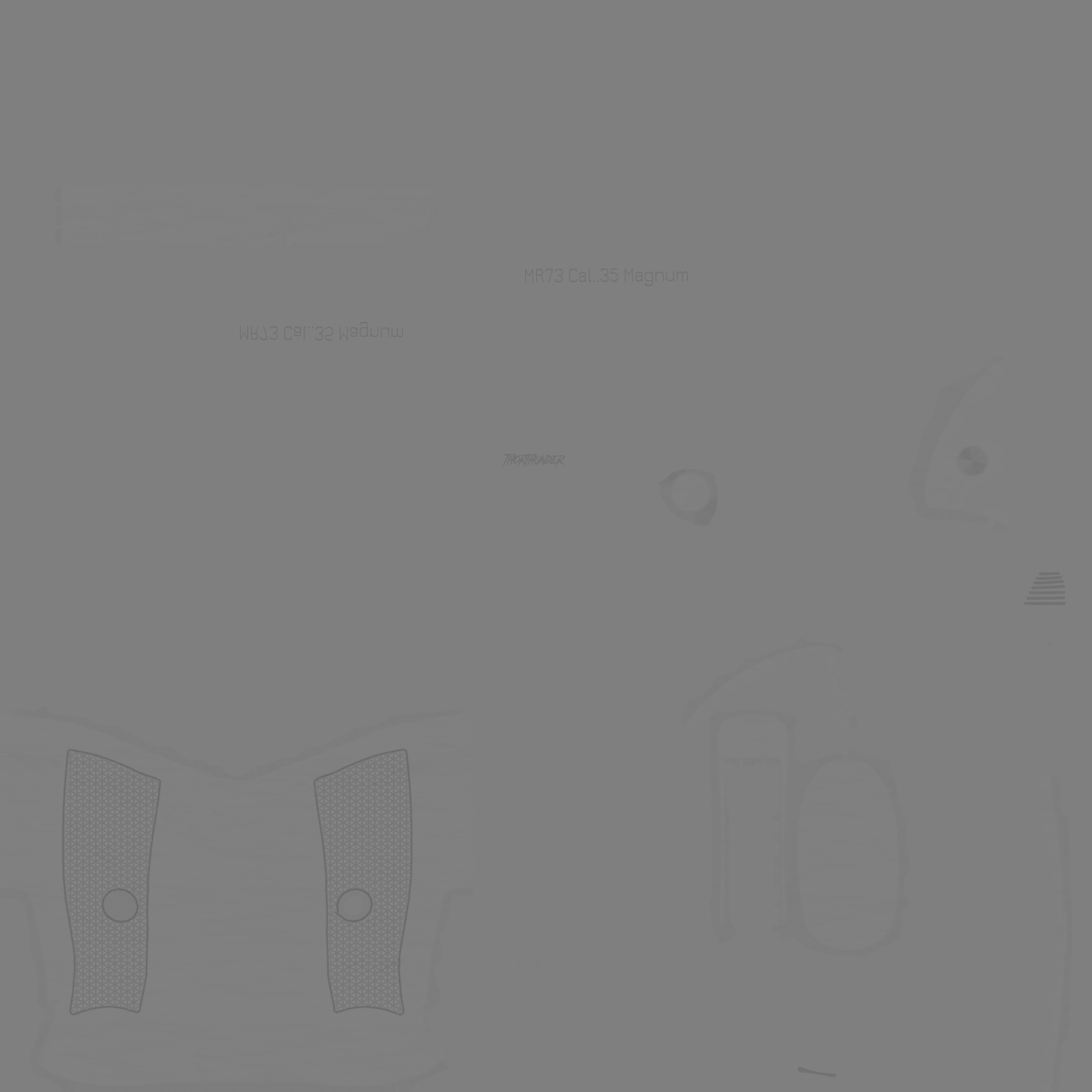 Pistol Gun Weapon Low-poly 3D model_13