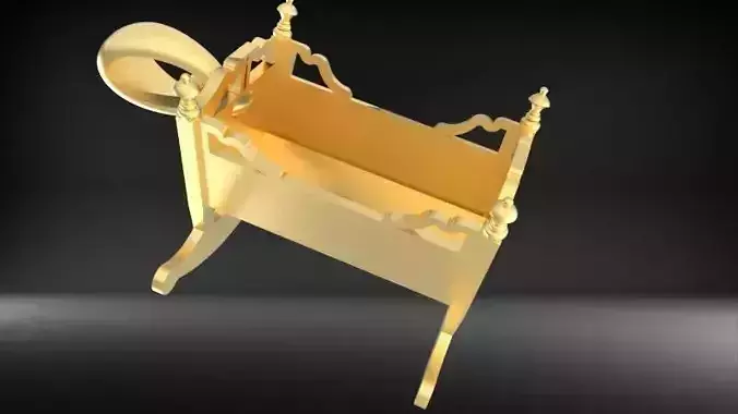 Vintage cradle Pendant Necklace Charm Bracelet Jewelry