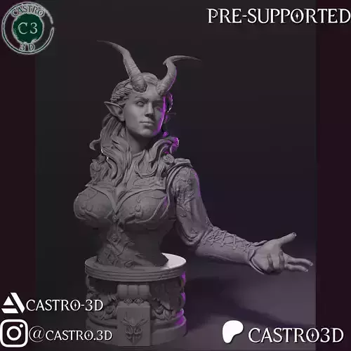 Alfira The Bard of Elturel - Baldurs Gate 3 Bust Collection 3D print model