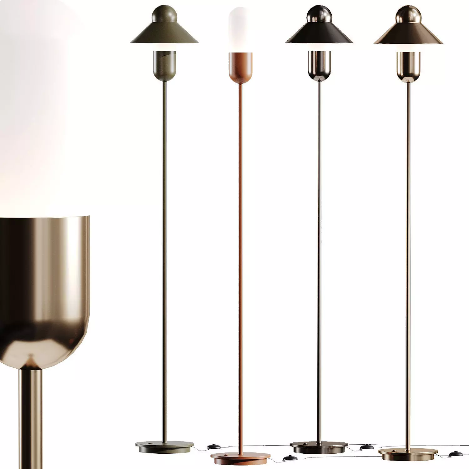 Alma Capsulehat Floor Lamps 3D model_0