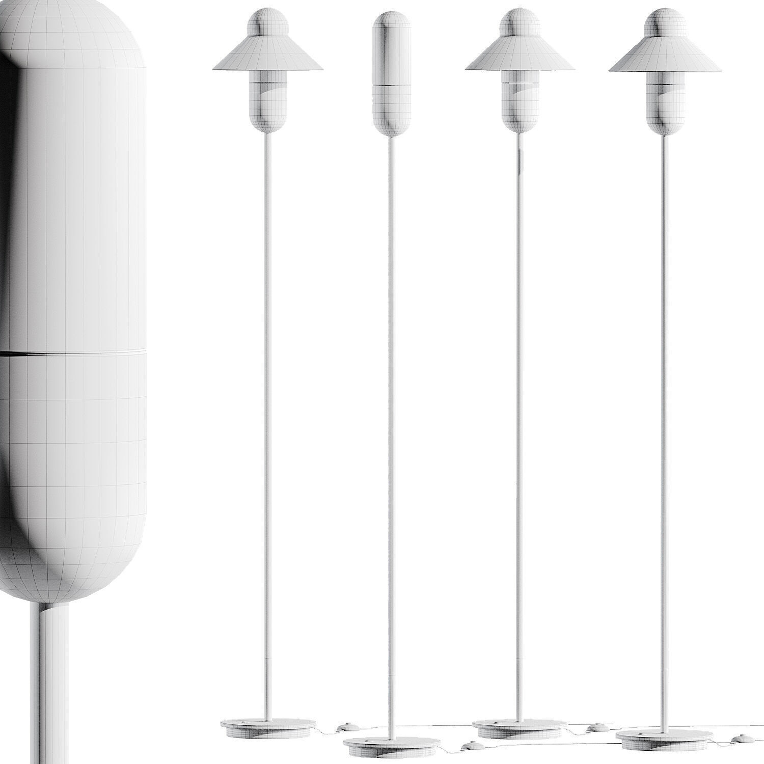 Alma Capsulehat Floor Lamps 3D model_4