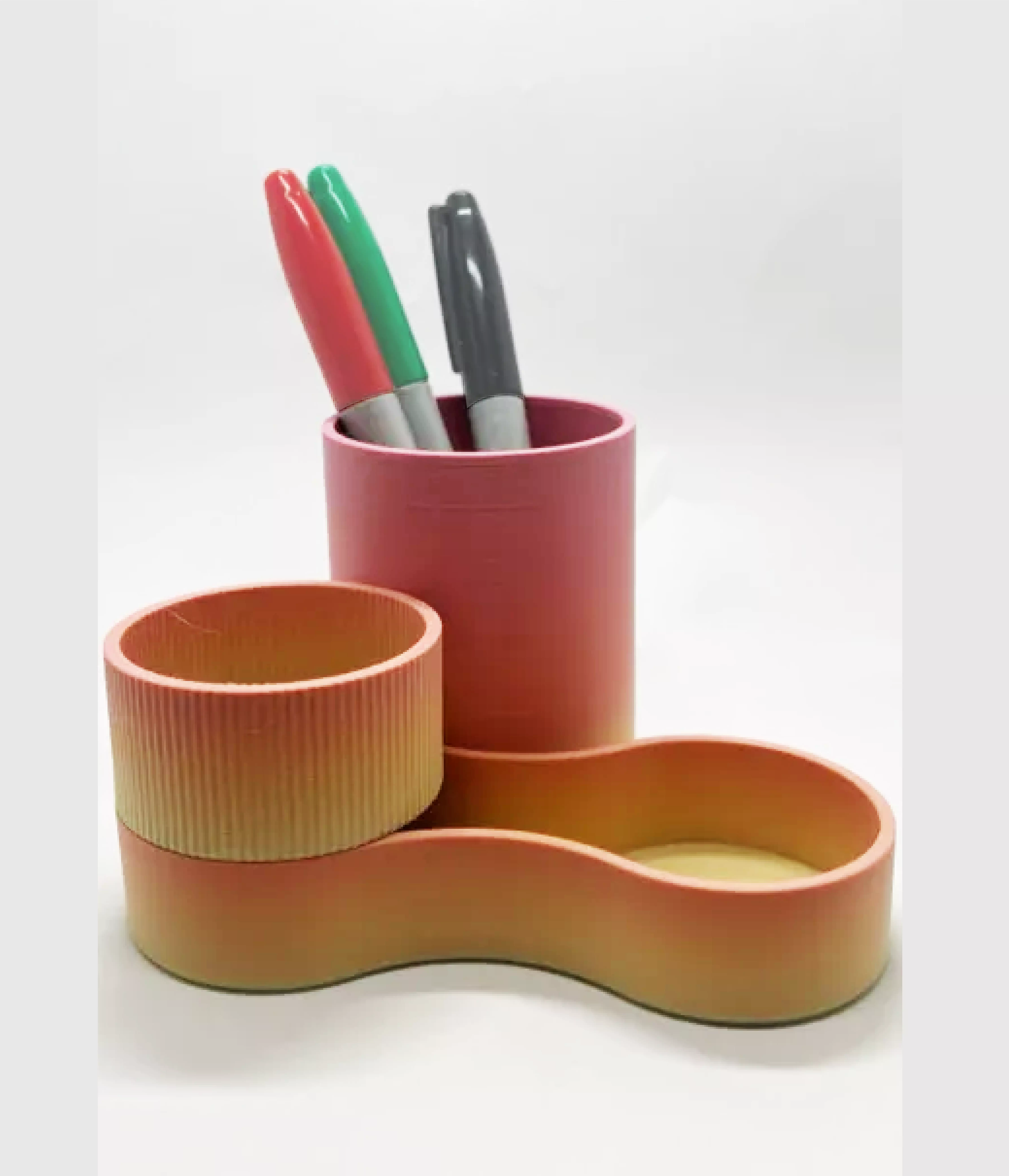 Desktop Pen Holder Organizer    3D print model_3