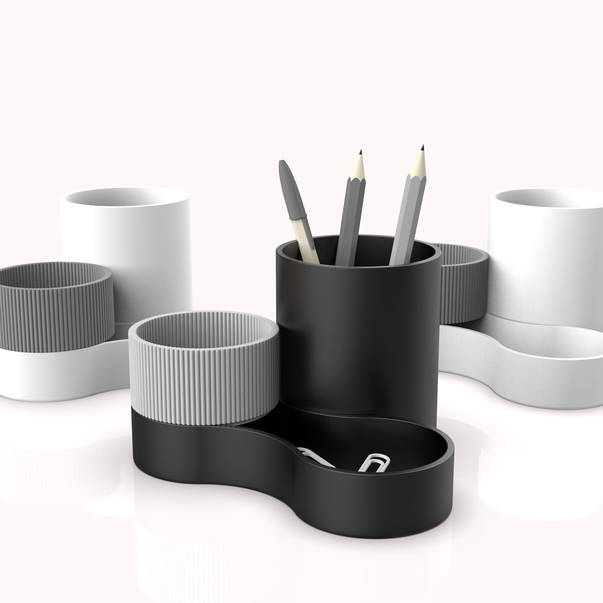 Desktop Pen Holder Organizer    3D print model_7