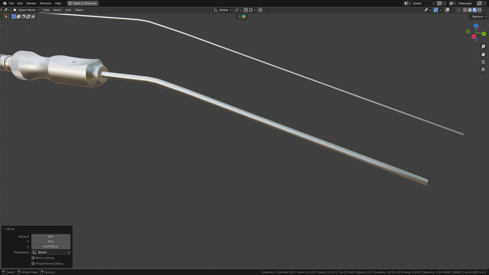 Frazier Suction Tube 3D model_24