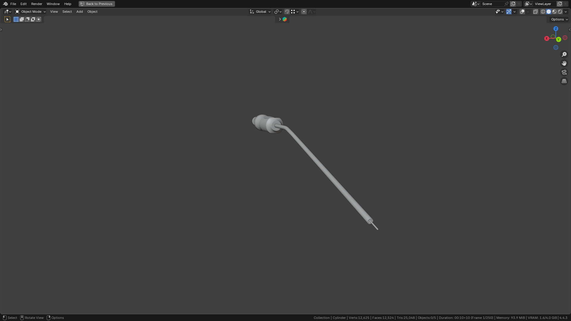 Frazier Suction Tube 3D model_13