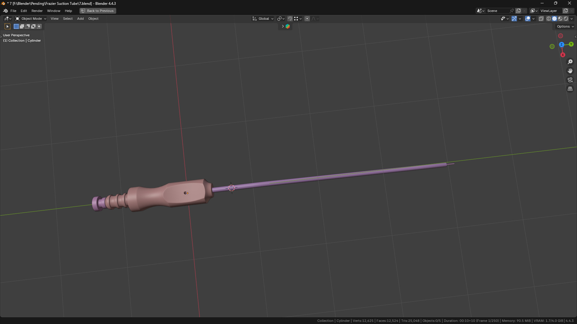 Frazier Suction Tube 3D model_47