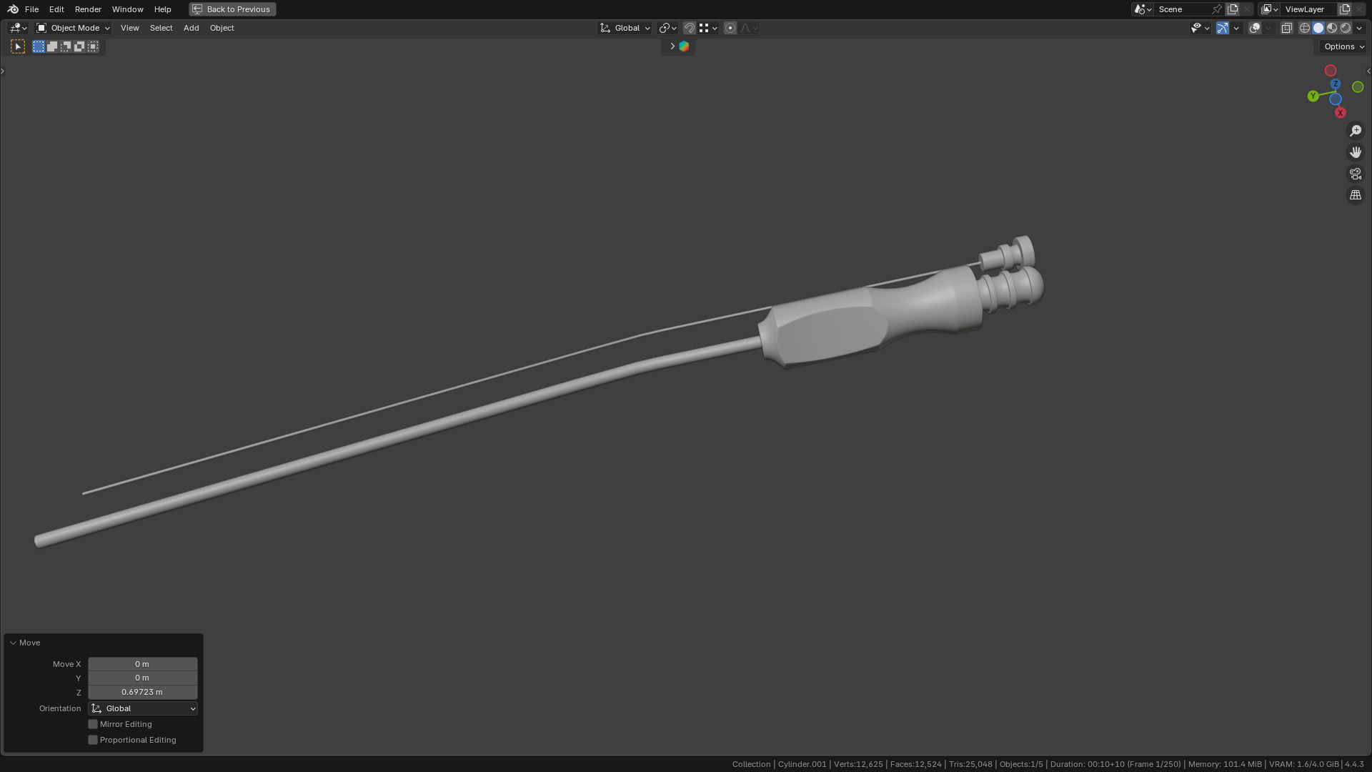 Frazier Suction Tube 3D model_16