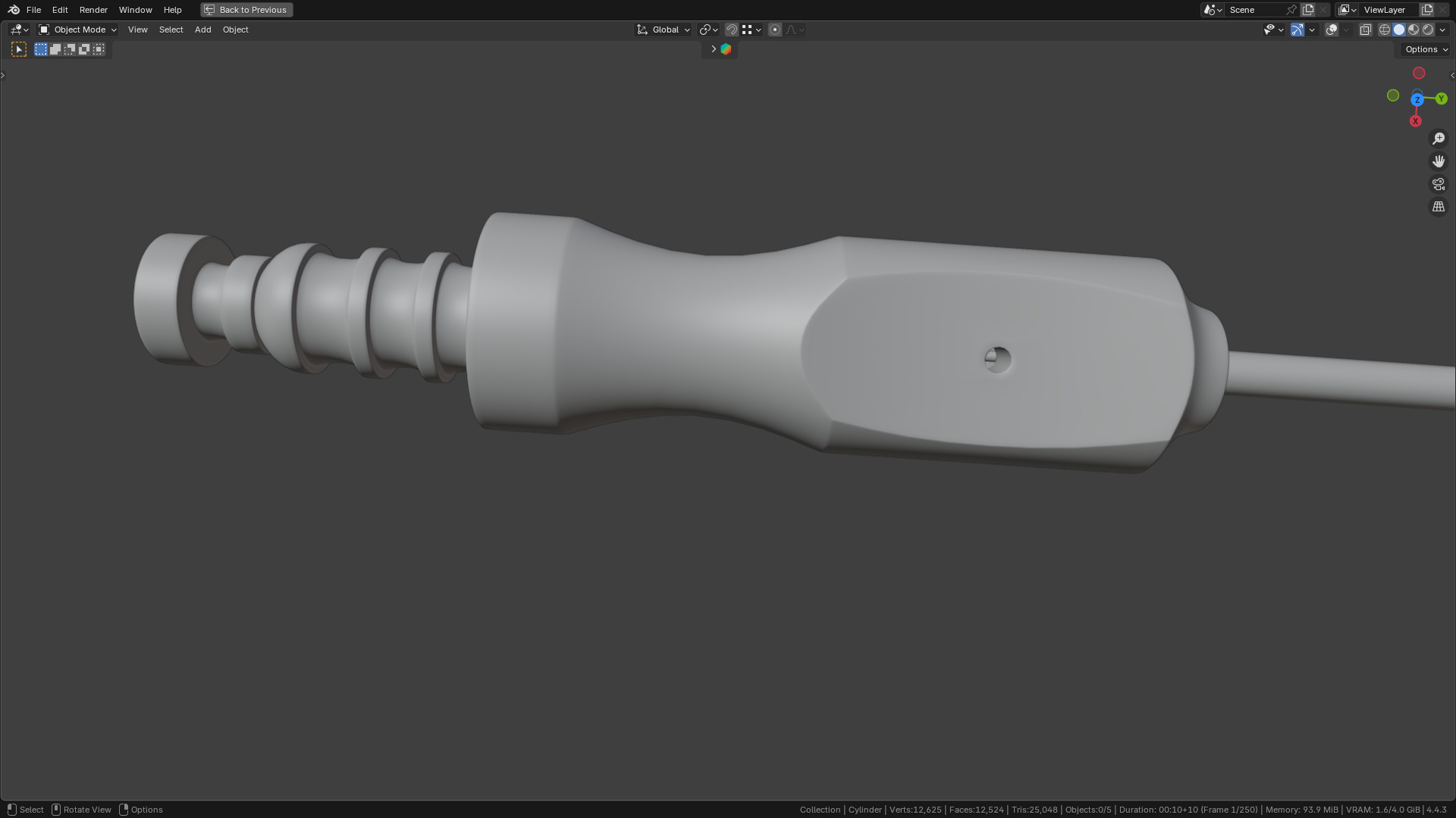 Frazier Suction Tube 3D model_11