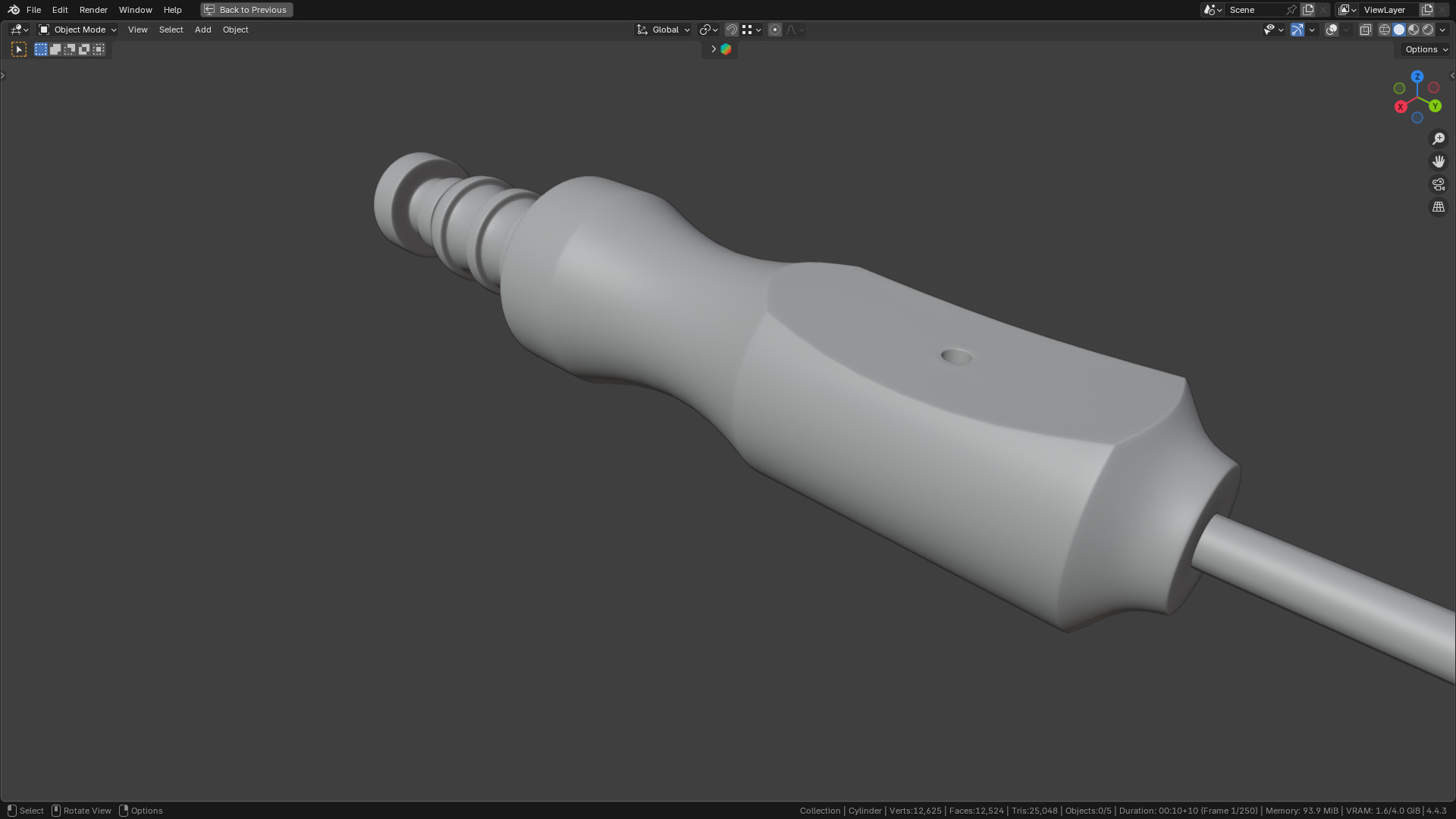 Frazier Suction Tube 3D model_10