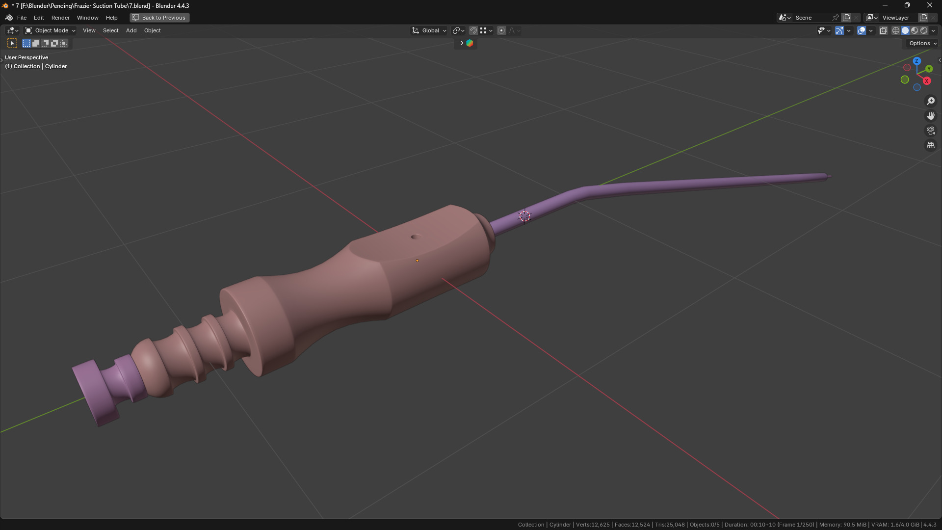 Frazier Suction Tube 3D model_46