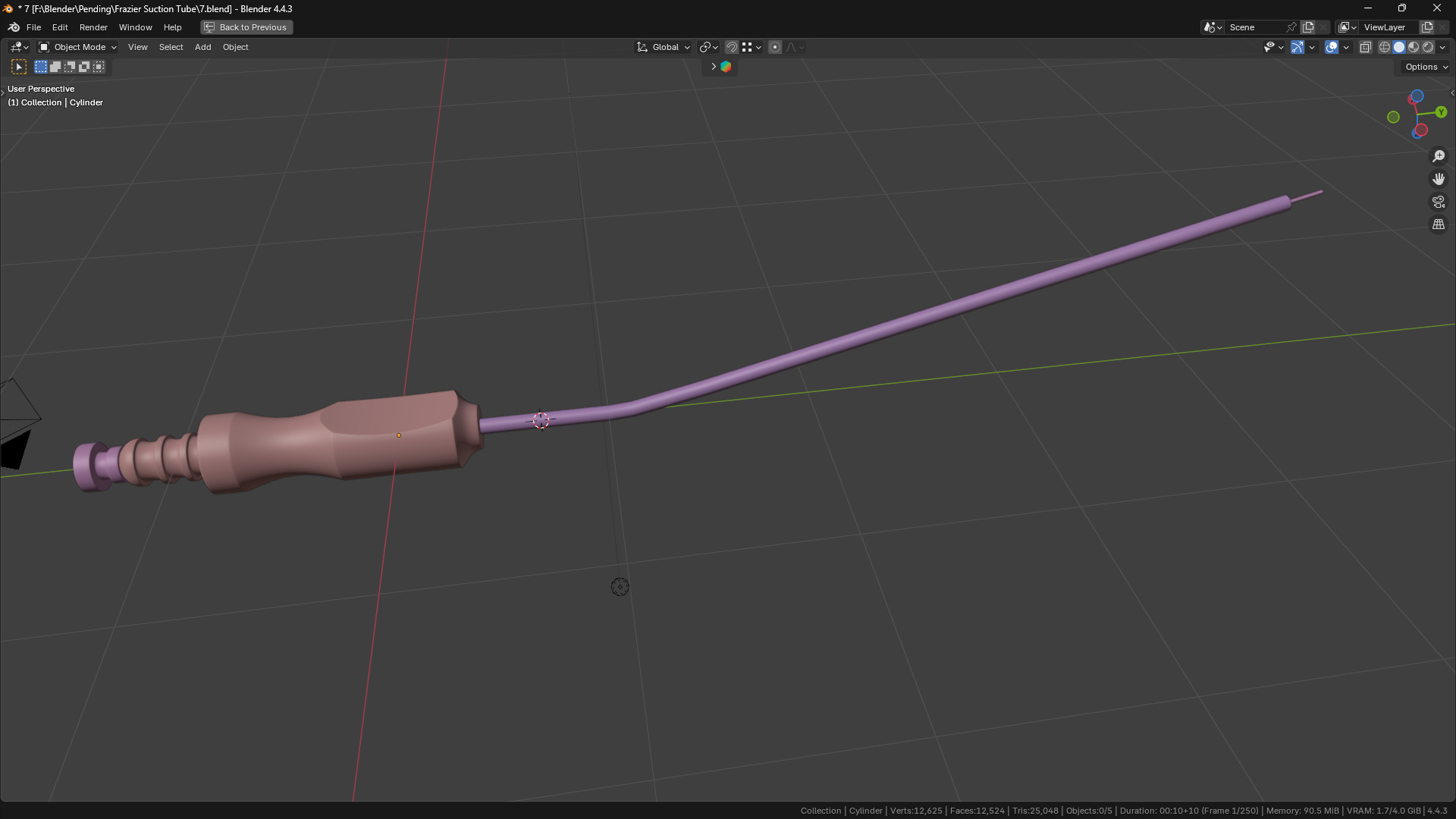 Frazier Suction Tube 3D model_49