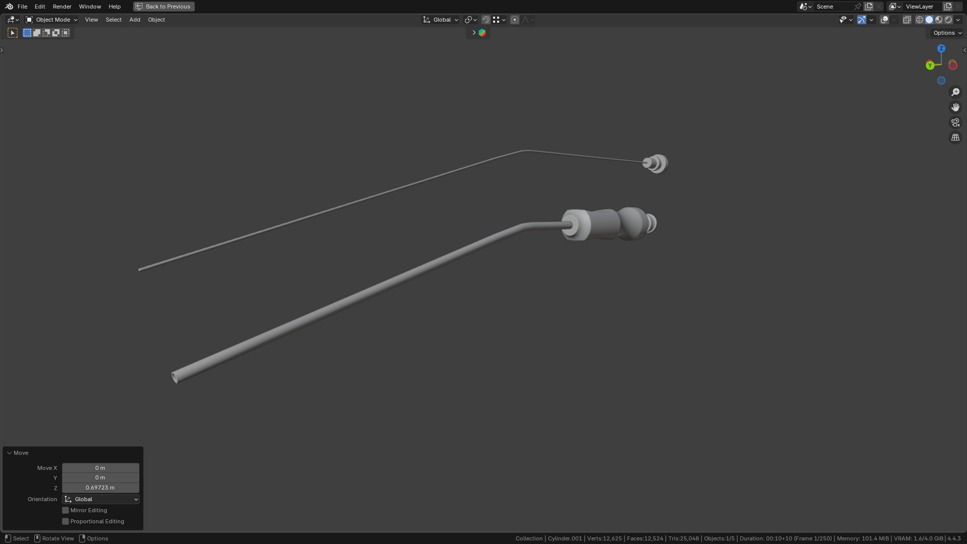 Frazier Suction Tube 3D model_15