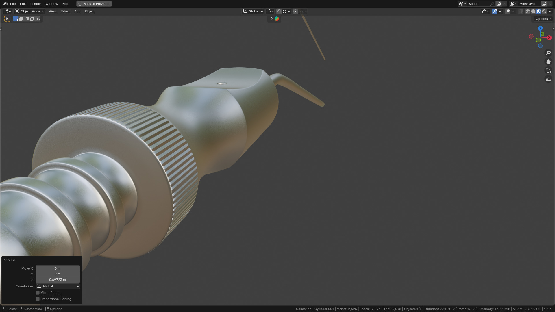 Frazier Suction Tube 3D model_23