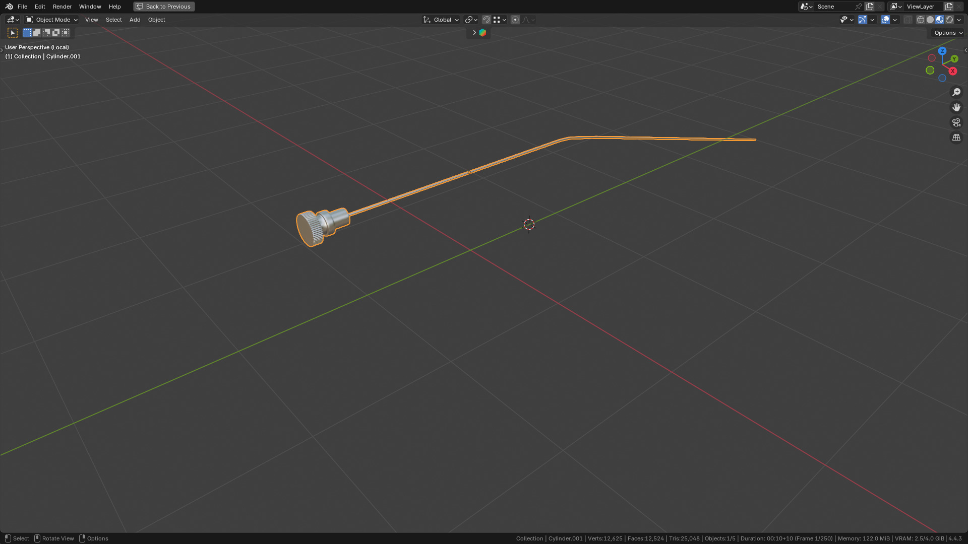 Frazier Suction Tube 3D model_40