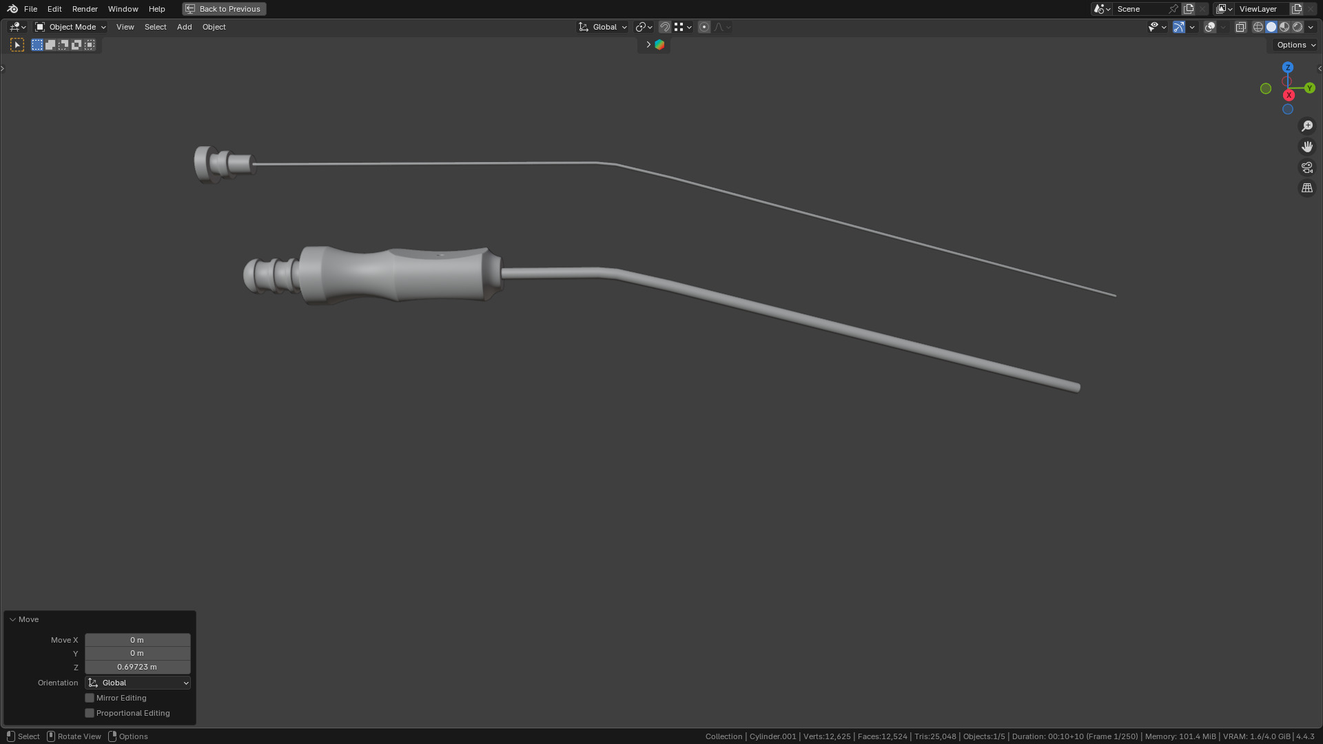 Frazier Suction Tube 3D model_14
