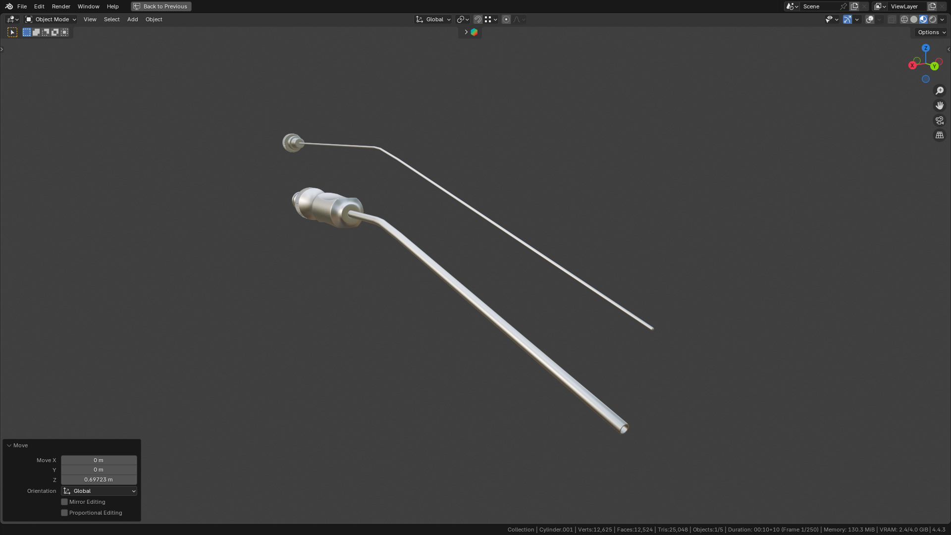 Frazier Suction Tube 3D model_20