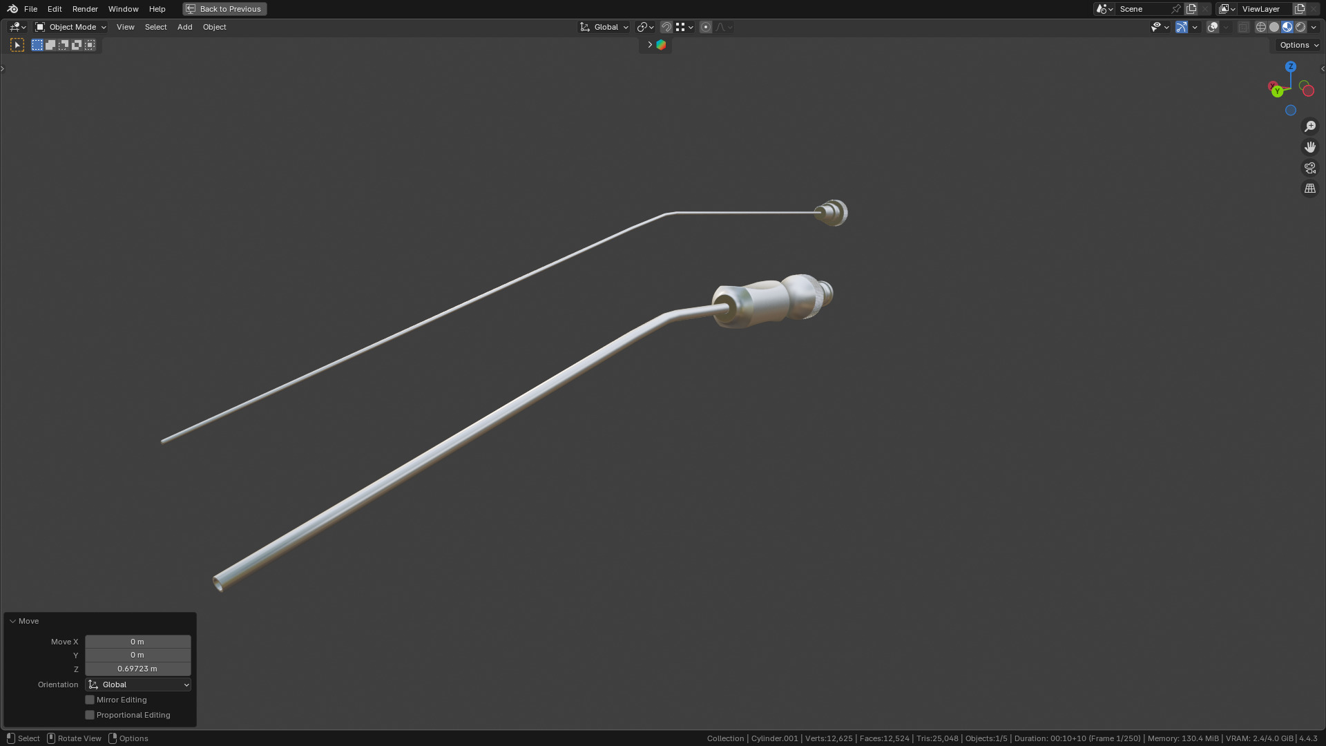 Frazier Suction Tube 3D model_21