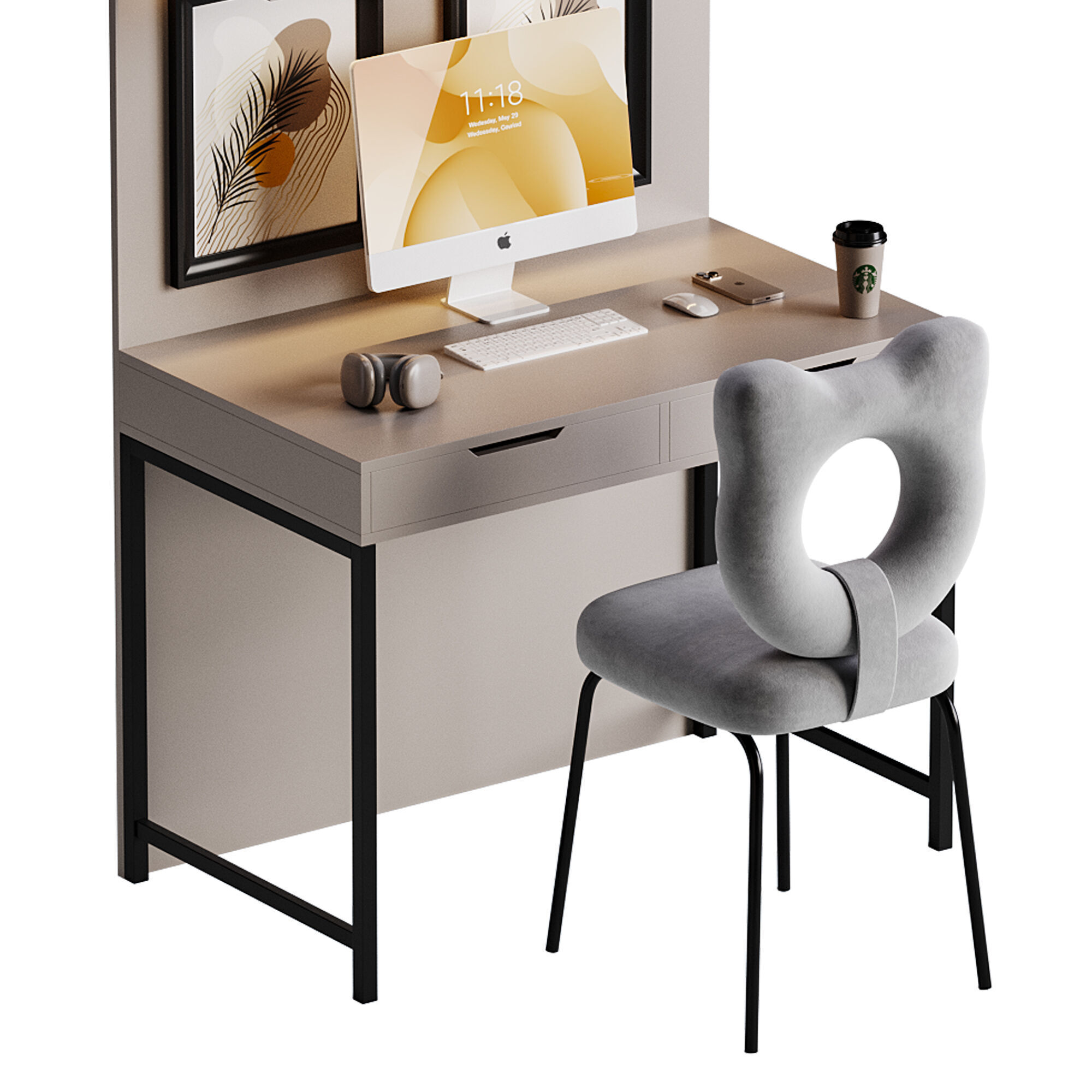 Workplace for Children 14 3D model_4