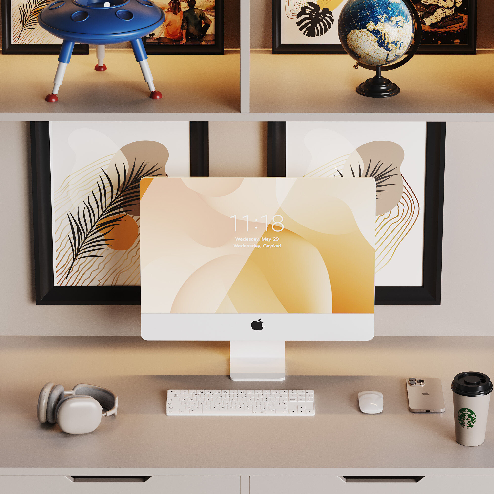 Workplace for Children 14 3D model_9