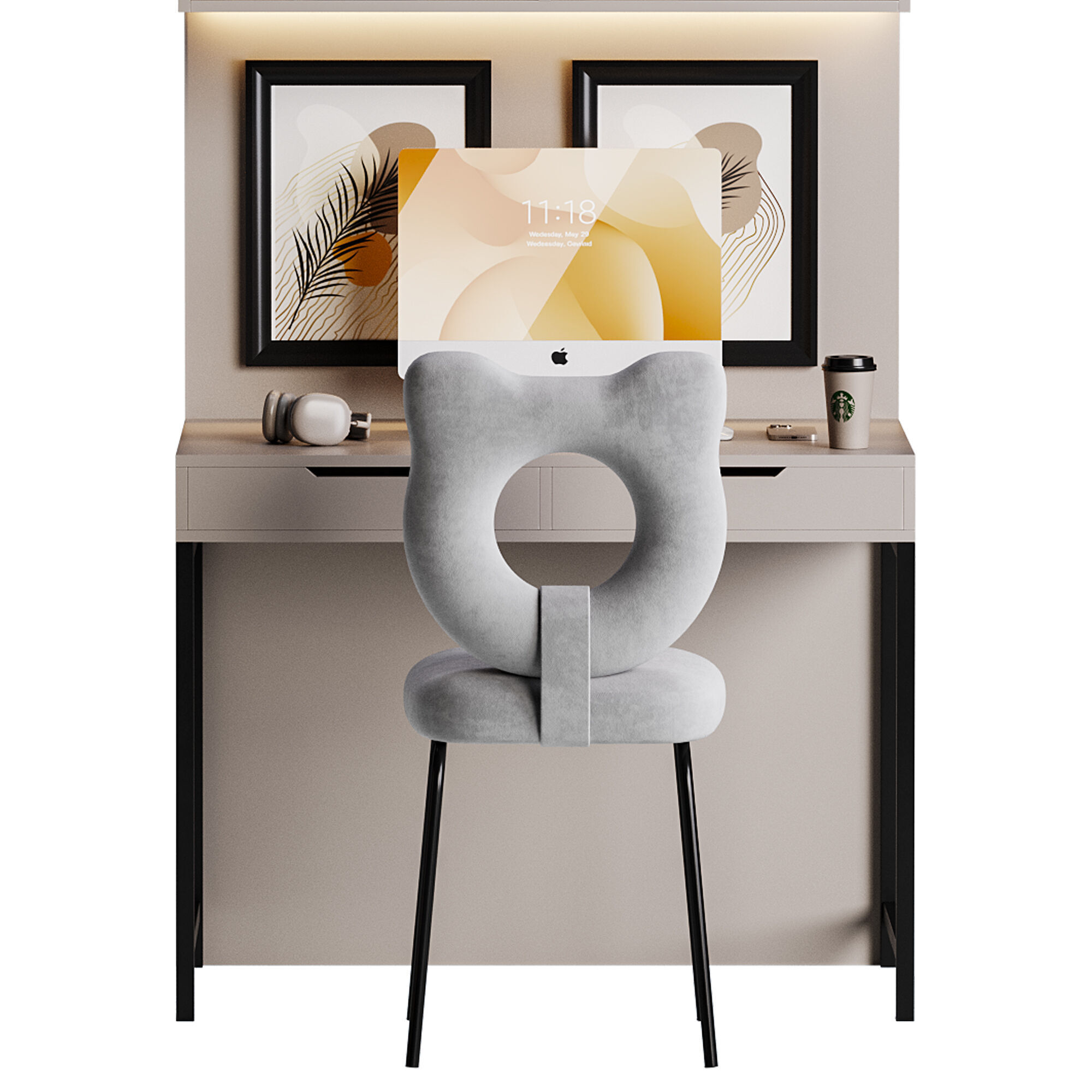 Workplace for Children 14 3D model_10