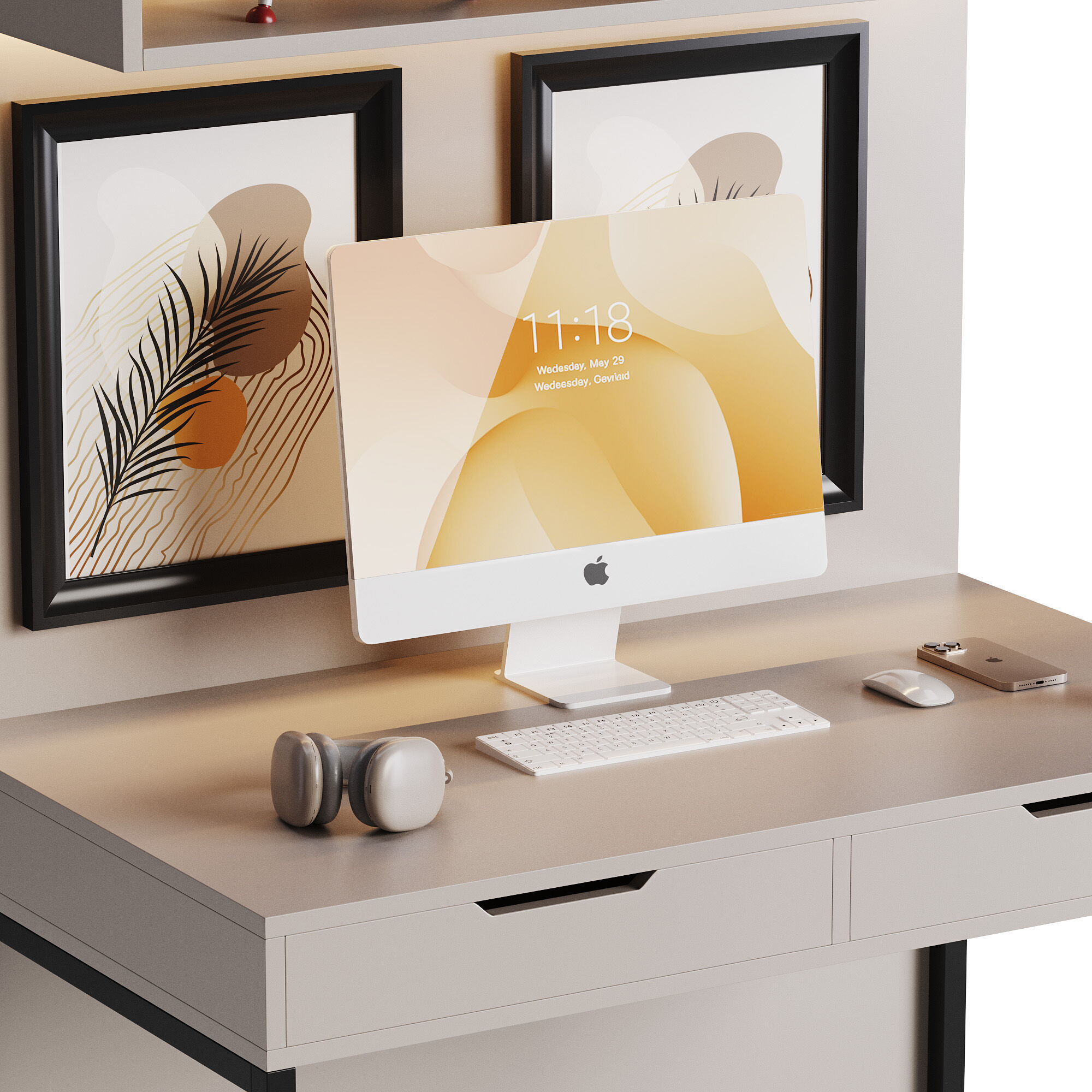 Workplace for Children 14 3D model_6