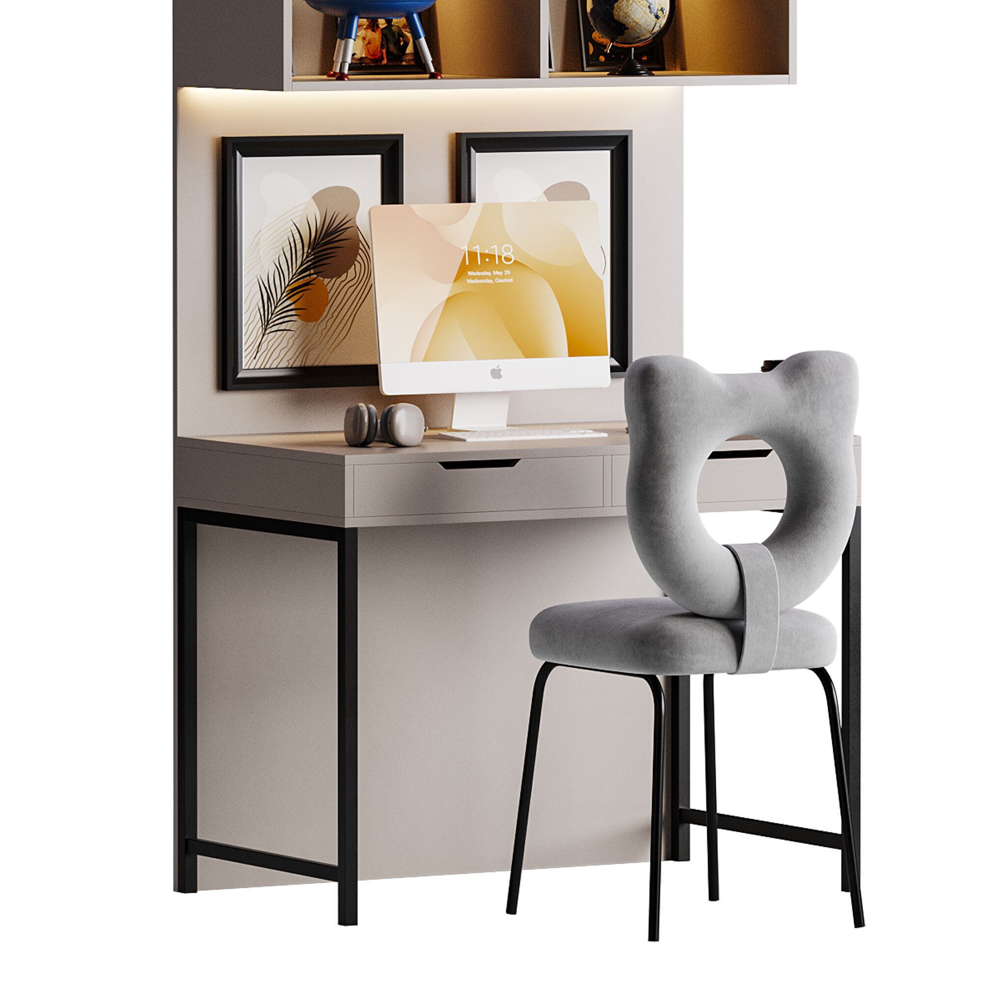 Workplace for Children 14 3D model_8