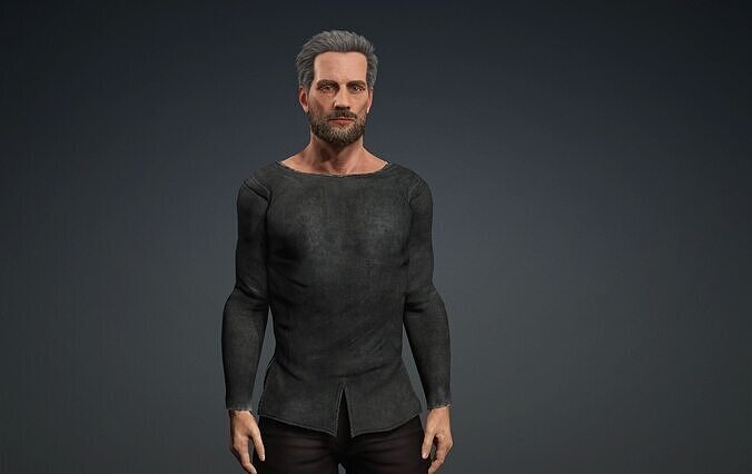 Worker 3D model