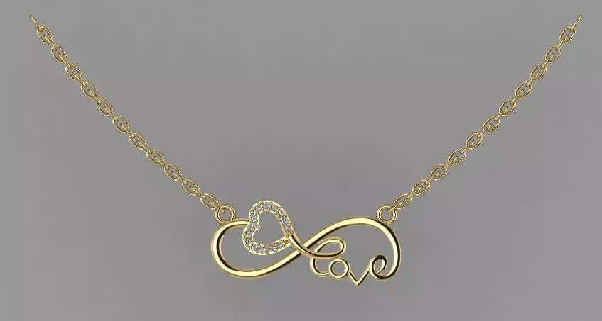 Hart pendent love 3D print model