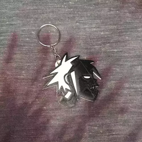 2-D Gorillaz Keychain  3D print model