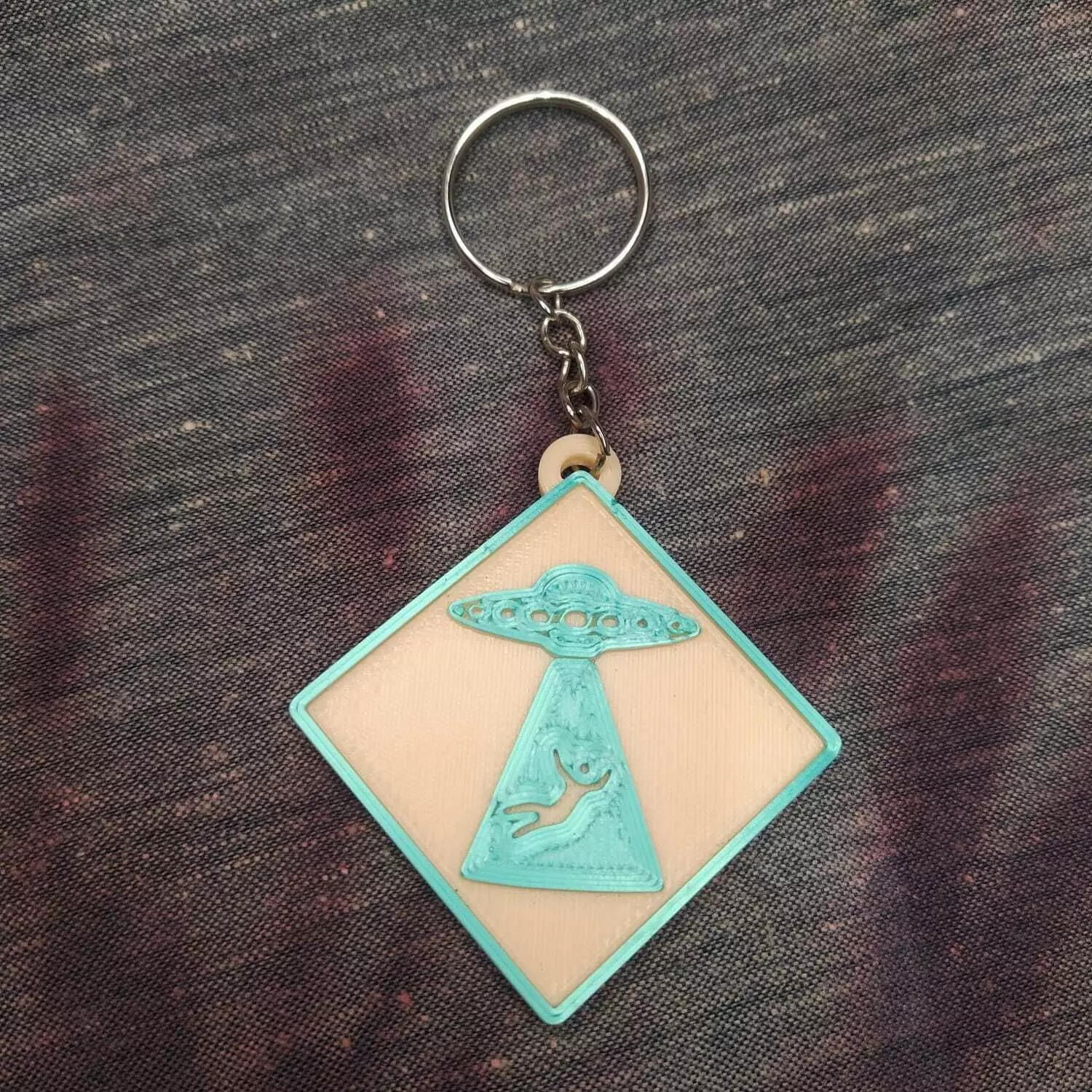 Abduction Keychain Ufo 3D print model