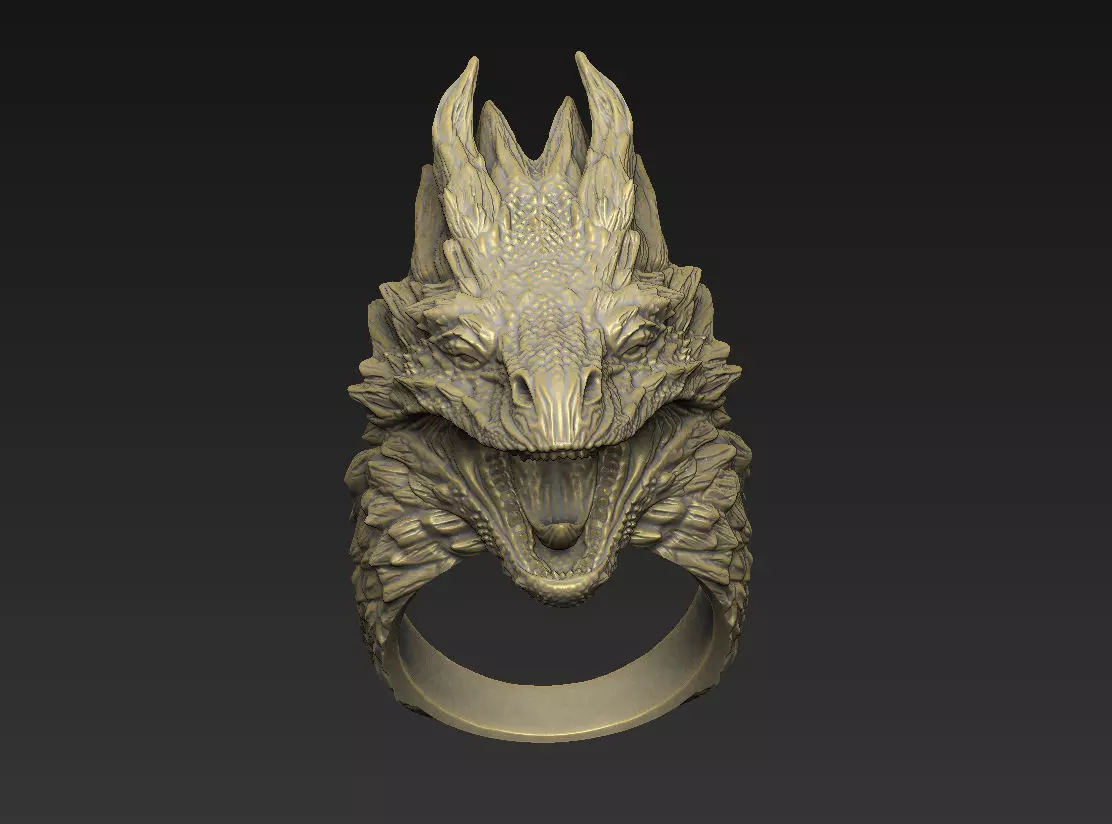 dragon design epic carnivore warrior bat python pendant hydra 3D print model_1