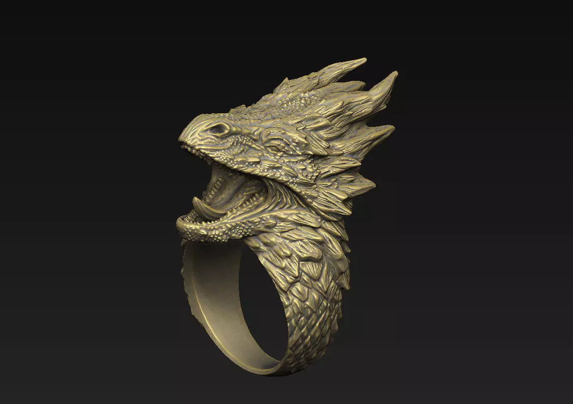 dragon design epic carnivore warrior bat python pendant hydra 3D print model_4